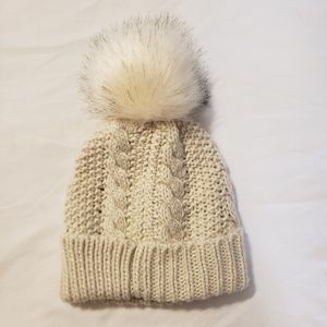 West Loop Pom Pom Knit Beanie